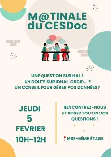 M@tinale du CESDoc le 5 février 2026